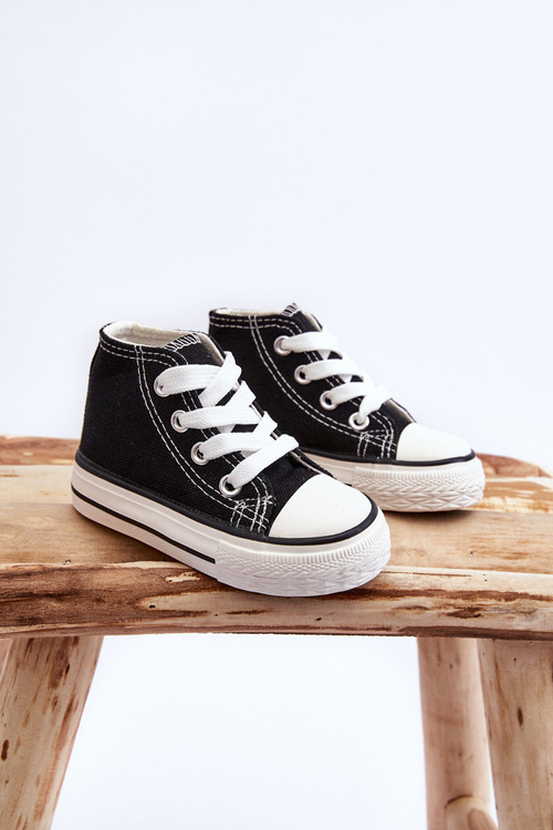 Children's High Sneakers Black Filemon