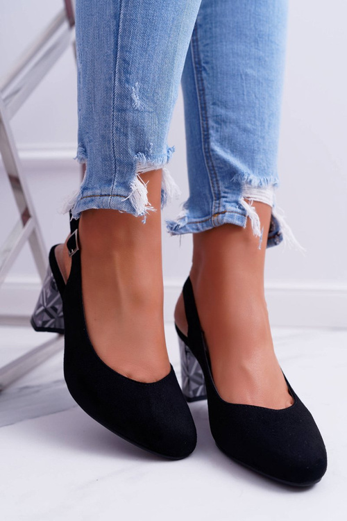 Sergio Leone Women's Galanter Stiletto pumps SK788 Black Lati