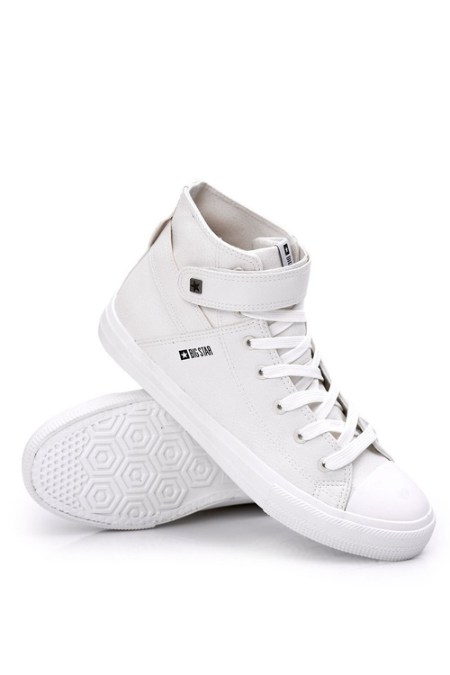 Męskie Wysokie Trampki Big Star Białe Y174024