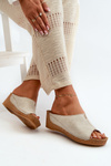 Comfortable Women's Wedge Sandals Inblu NG000002 Beige