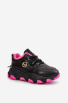 Warm Women's Sports Shoes Lace-up Platform Black Bialoa