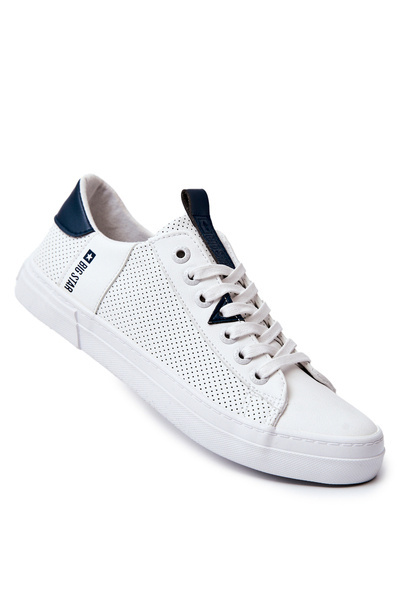 Trampki Buty Sportowe Męskie Skórzane Big Star Białe JJ174226