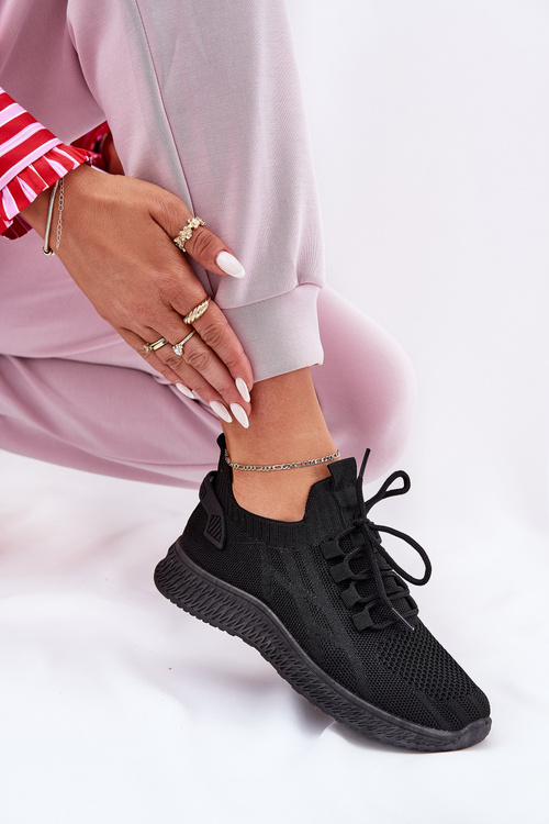 Women Slip On Sports Shoes Black Galdia