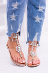 Cheap Lu Boo Elegant Gold Sandals Zircon Nomire Shoes