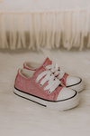 Children's Sneakers Tied Pink Wella
