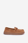 Women's Moccasins on Flat Sole Camel Timannie