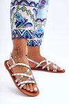 Women's Sandals with Embellishments Silver Alemona