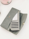 Large Ladies' Grey Wallet with Heart