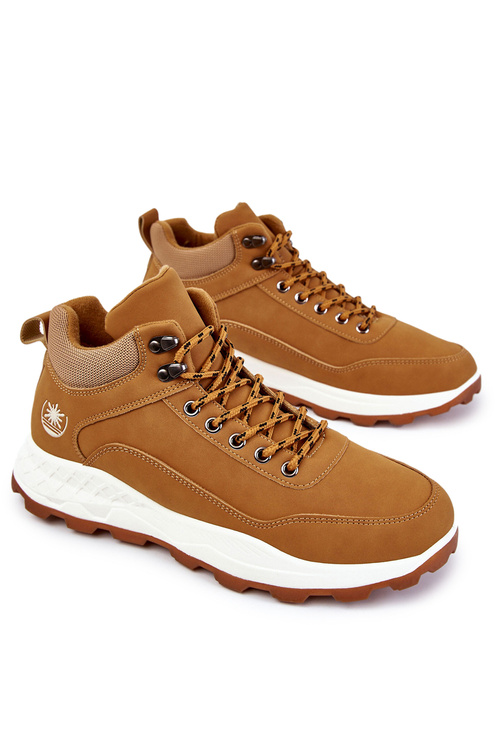 Men's Warm Trekking Shoes Trappers Camel Otto