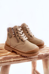 Children's Fur-insulated Boots Trappers Beige Hopper 