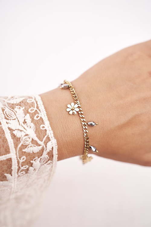 Women's Bracelet Celebrity Gold Clover Daisy