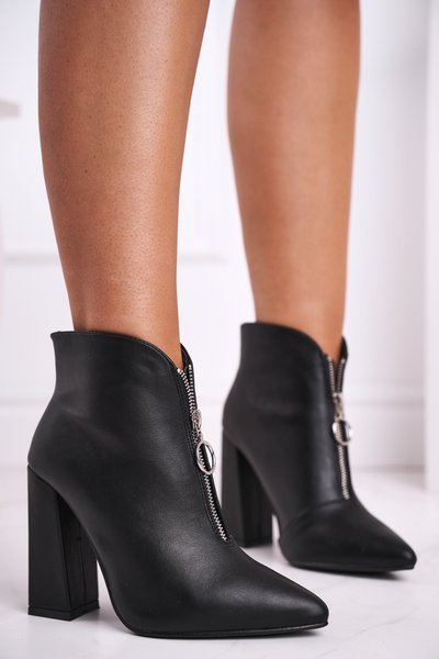 Women's Boots On High Heel Black Save Me