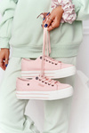 Women's Sneakers On A Platform BIG STAR HH274058 Pink