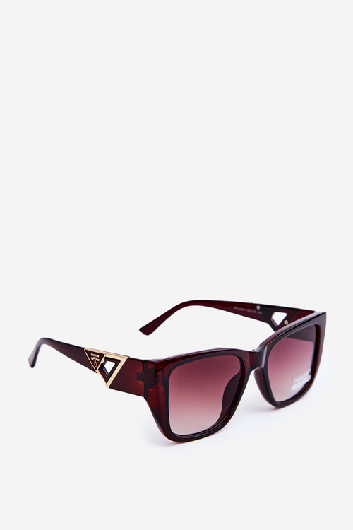Women's Sunglasses with Decorative Details UV400 Brown