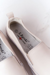 Women's Leather Slip-On Sneakers S.Barski Beige