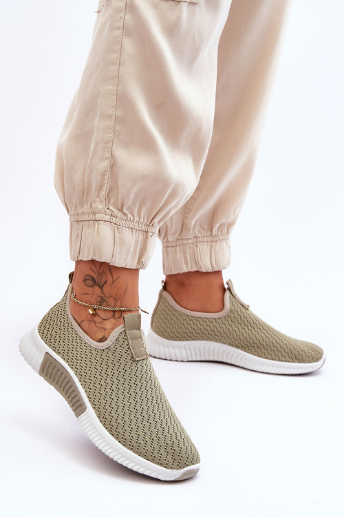 Buty Sportowe Klasyczne Wsuwane Zielone Frankie QH515