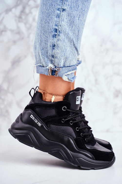 Sneakersy Buty Sportowe Big Star Czarne GG274644