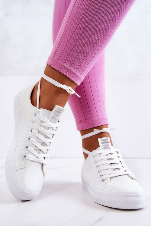 Women's Leather Sneakers White Mikayla