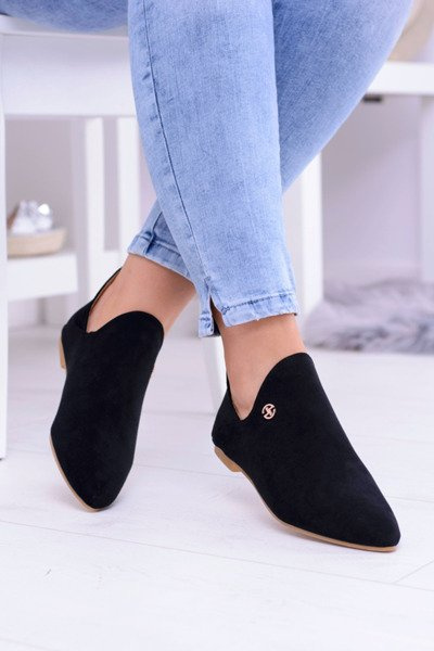 Lu Boo Black Chelsea Cutout Zipper Boots