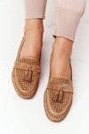 Openwork Loafers Sergio Leone MK735 Camel