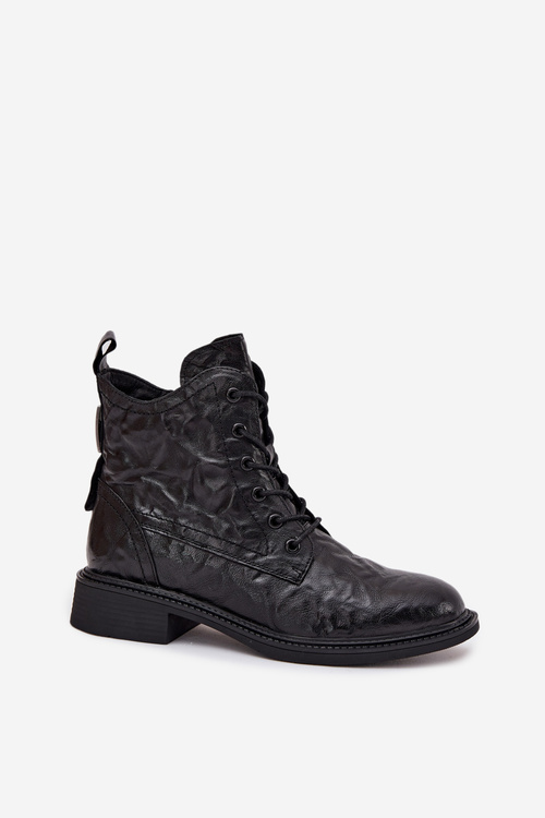 Women's Boots Made of Natural Leather Insulated Artiker 57C1006 Black