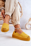 Slip-on Suede Espadrilles Yellow Lesley