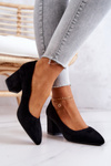 Suede Pumps Sergio Leone PB411 Black