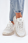 Ladies Leather Sneakers GOE RR2N4083 Beige
