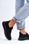 Women's Slip-On Fabric Sneakers Black Venett