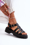 Women's Black Roman Sandals Rosarose