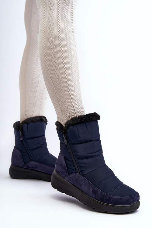 Women's Snow Boots with Fur Navy Primose