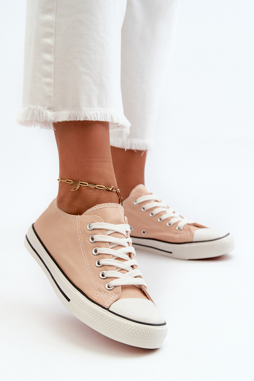 Trampki Klasyczne Niskie Damskie Różowe Caelira B-806