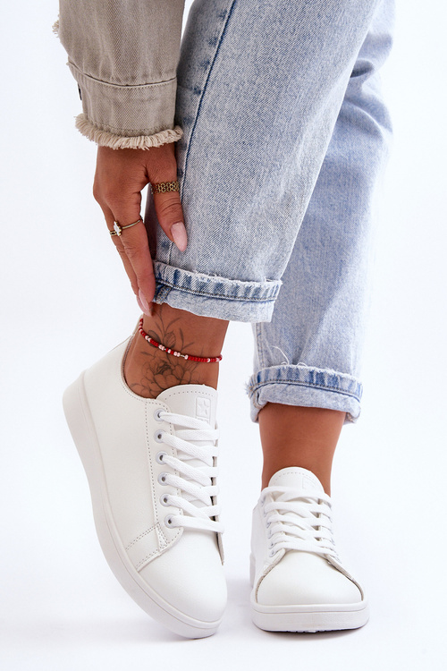 Women's Leather Classic Sneakers White Unlimited