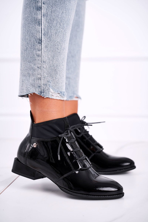 Women’s Boots Maciejka Leather Black 04744-01