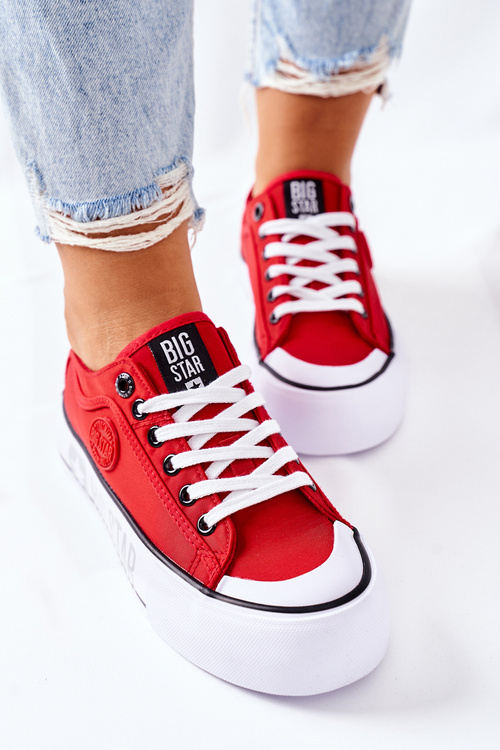Sneakers On A Platform BIG STAR II274025 Red