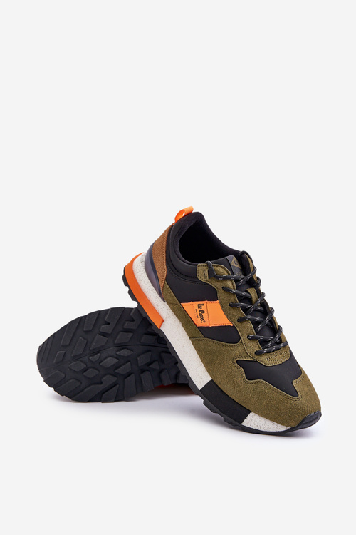 Męskie Sneakersy Ocieplane Zielone Lee Cooper LCJ-24-03-3007