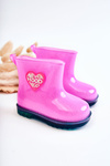 Children's Brocade Galoshes Fuchsia Rain