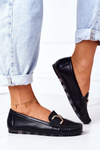 Women's Leather Loafers Black Downtown