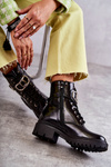 Lacquered Warm Women's Boots Black Costello