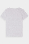 Women's Smooth T-Shirt With Logo Gray 4F