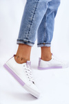 Women's Sneakers Classic White-purple Ville