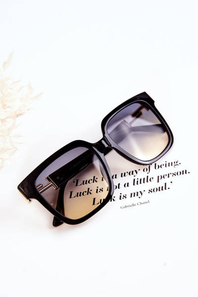 Women's Sunglasses Ombre V120026 Black and Gold