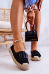 Espadryle Damskie Koronkowe Czarne Summer Dream
