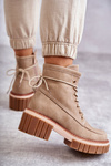 Women's Fashionable Warm Boots Beige Gerda