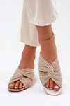 Ladies Platform Sandals Maciejka 06955-25 Beige-Gold