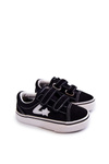 Classic Children's Sneakers With Velcro Black Phiris