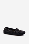 Women's Moccasins in Eco Suede Black Anemilda