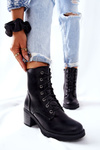 Knotted Stiletto Booties Heated Black Nerynis