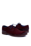 Men's Casual Leather Half Shoes Nikopol Maroon Lajos