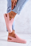 Fashionable Rubber Clogs Pink Meriko